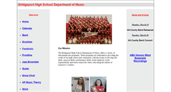 Desktop Screenshot of bridgeportmusic.org
